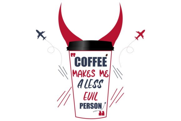 Coffee Cup with Evil