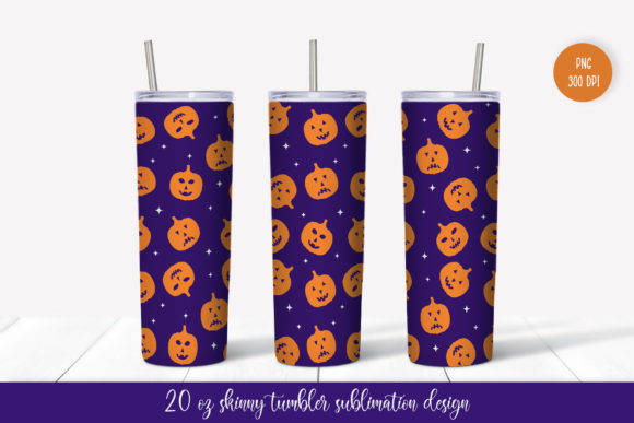Halloween Pumpkin Tumbler Sublimation