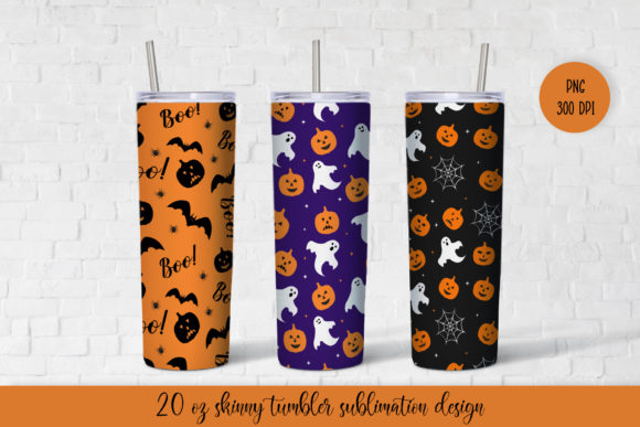 Halloween Tumbler Sublimation Wrap Vol.3