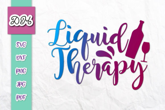Liquid Therapy Funny Alcohol Cup Sign