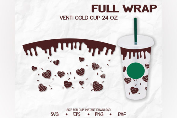 Love Drip, Venti Cold Cup 24 Oz