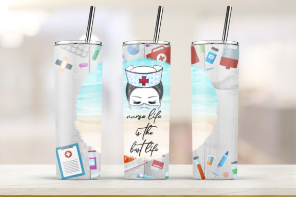 Nurse Tumbler 20oz Skinny Tumbler