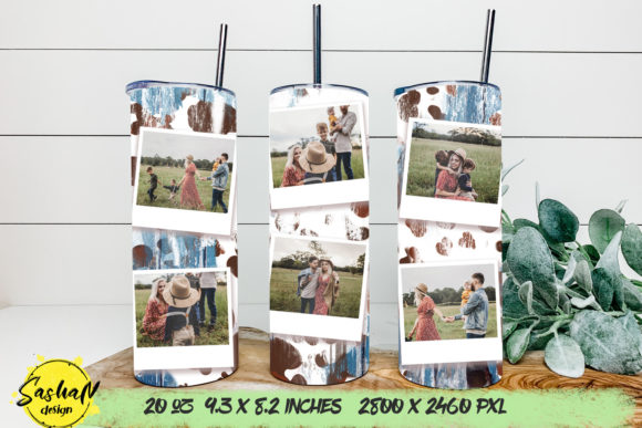 Photo Tumbler, Cow Print Tumbler