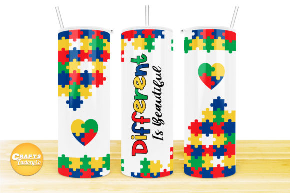 Skinny Tumbler Different is Beautiful