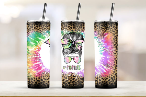 Tie Dye Mom Life 20oz Skinny Tumbler